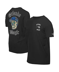 New Era Men's Black Orlando Magic Sugar Skulls T-Shirt