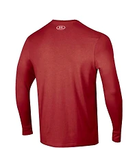 Under Armour Men's Garnet South Carolina Gamecocks 2025 Sideline Football Performance Cotton Long Sleeve T-Shirt