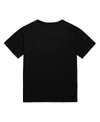 Mitchell & Ness Men's Jeremy Lin Black New York Knicks Sanity Logo T-Shirt