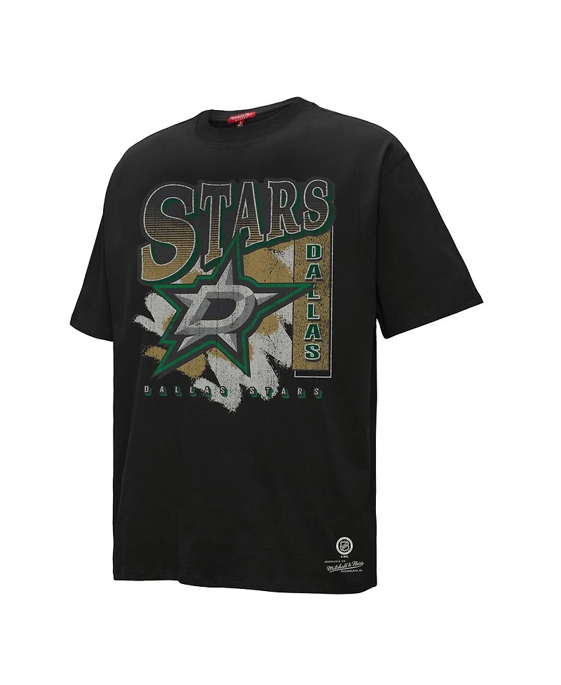 Mitchell & Ness Women's Black Dallas Stars Choppy Ice Boyfriend T-Shirt