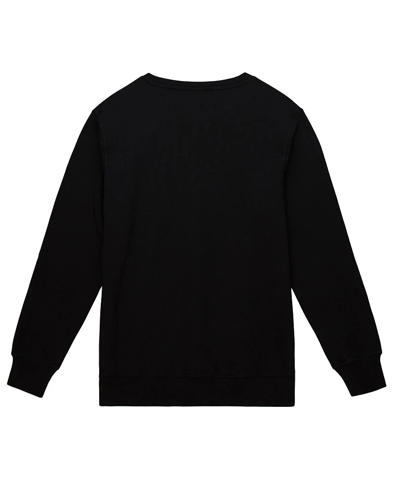 Mitchell & Ness Men's Black New York Yankees vs. Mets Subway Series Swinging Liberty Pullover Sweatshirt
