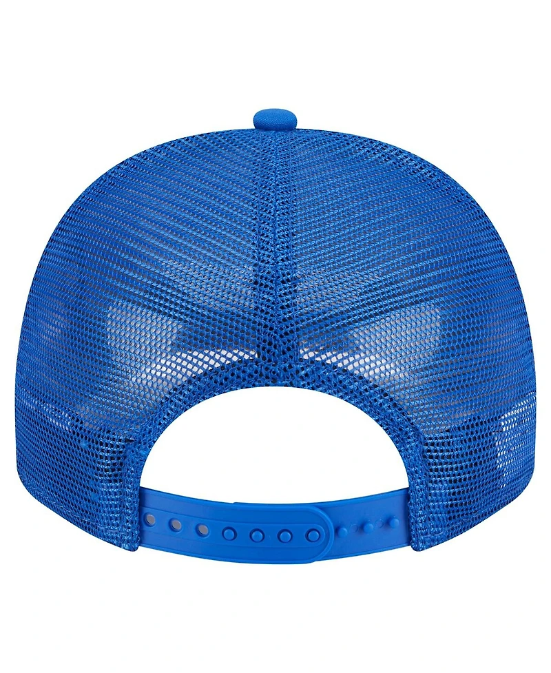 New Era Men's Blue Dallas Mavericks Team Rope A-Frame 9FIFTY Snapback Hat