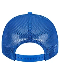 New Era Men's Blue Dallas Mavericks Team Rope A-Frame 9FIFTY Snapback Hat