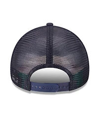 New Era Men's Navy Cleveland Guardians 2025 Big League Chew A-Frame 9FORTY Adjustable Trucker Hat