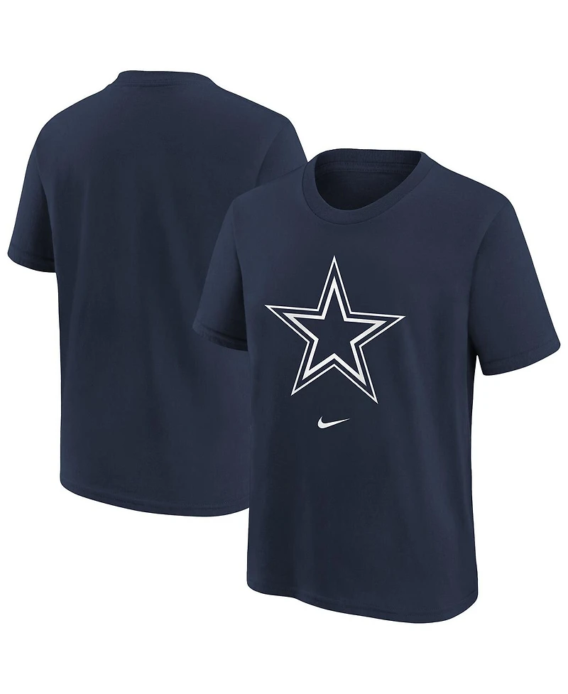 Nike Big Boys and Girls Navy Dallas Cowboys Primary Logo Legend T-Shirt