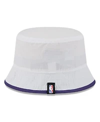 New Era Men's White/Purple Phoenix Suns 2025 Nba Draft Nylon Bucket Hat
