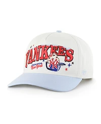 '47 Brand Men's Stone/Light Blue New York Yankees Parlor Hitch Adjustable Hat