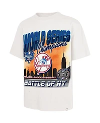 '47 Brand Men's Cream New York Yankees 2000 World Series s Showcase Mvp Foundation T-Shirt