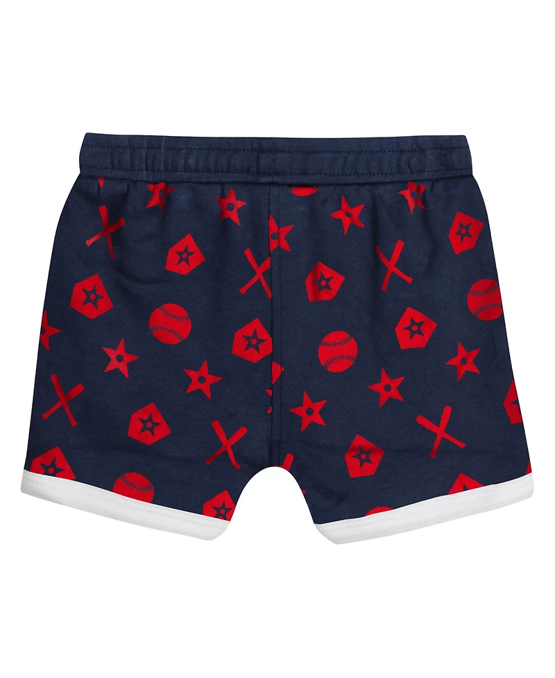Outerstuff Big Boys and Girls Navy Atlanta Braves On Deck 2-Piece Diaper Cover Set