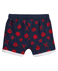 Outerstuff Big Boys and Girls Navy Atlanta Braves On Deck 2-Piece Diaper Cover Set