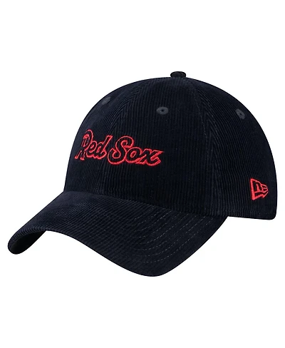 New Era Women's Navy Boston Red Sox Corduroy 9TWENTY Adjustable Hat