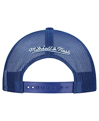 Mitchell & Ness Men's White/Blue Toronto Maple Leaf's Gridlock Trucker Adjustable Hat