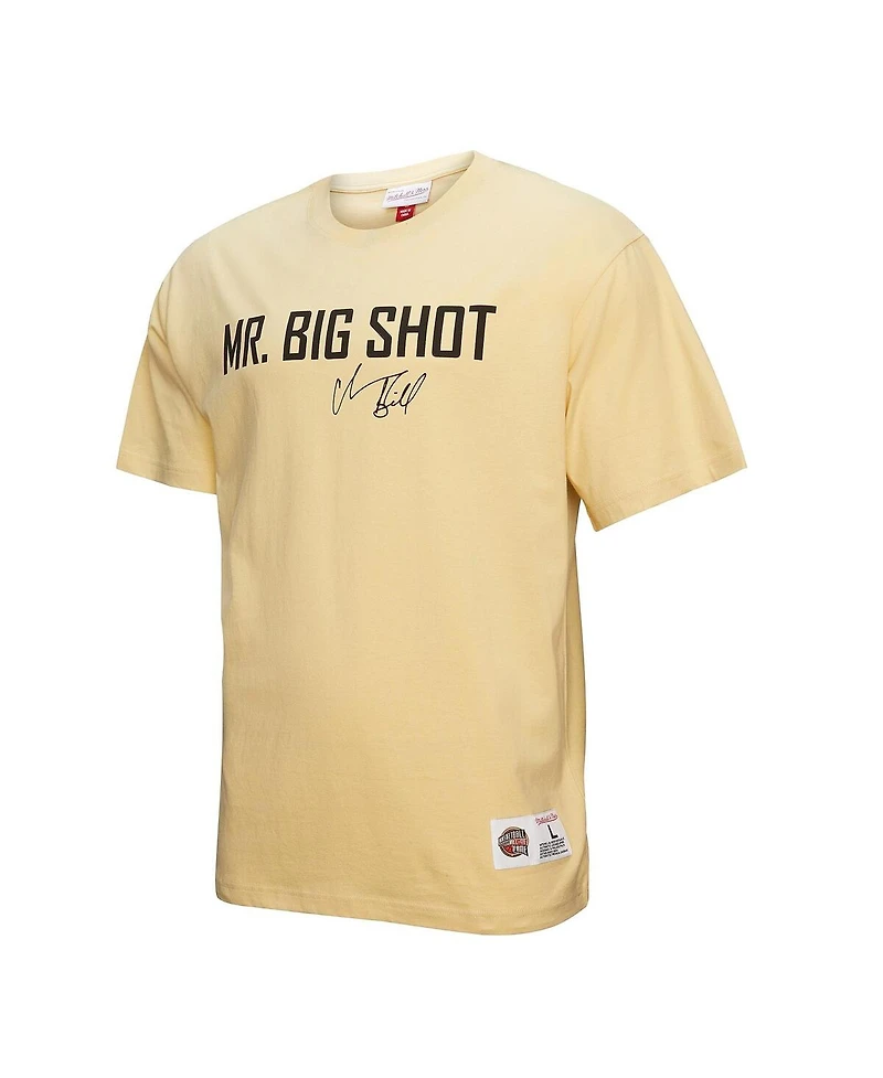 Mitchell & Ness Men's Chauncey Billups Cream Detroit Pistons Premium T-Shirt