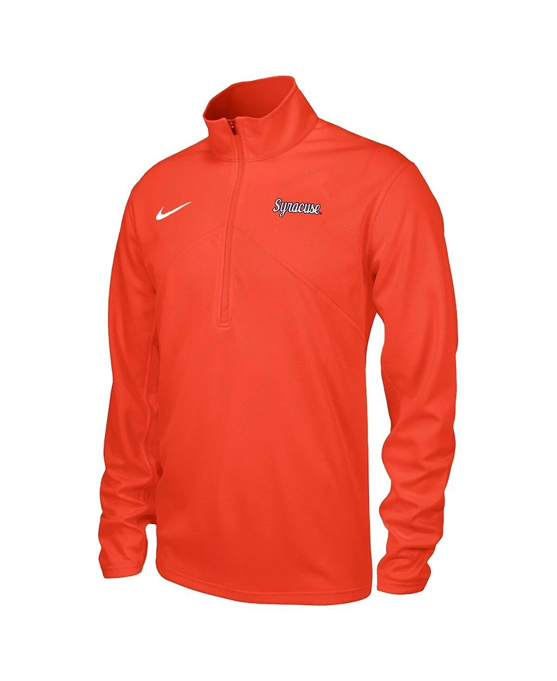 Nike Men's Orange Syracuse Orange Training Performance Quarter-Zip Pullover Hoodie