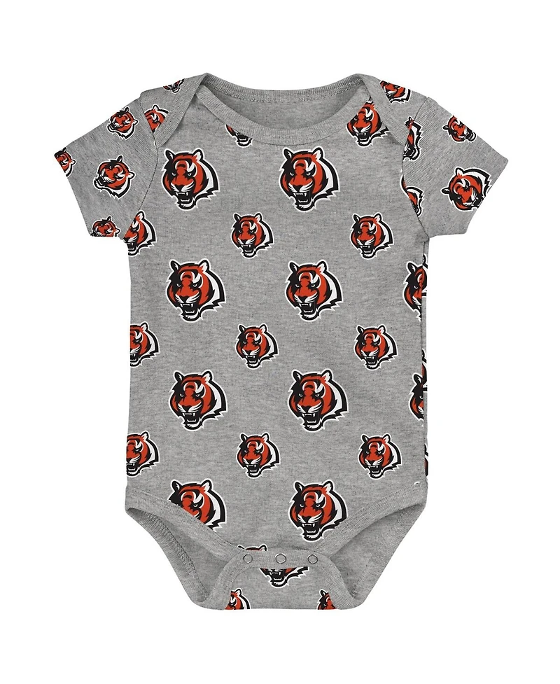 Outerstuff Baby Boys and Girls 3-Pack Cincinnati Bengals Team Starter Bodysuit Set
