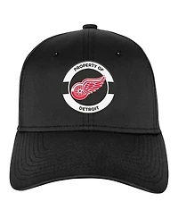 Fanatics Big Boys and Girls Black Detroit Red Wings Authentic Pro Training Camp Stretch Fit Hat