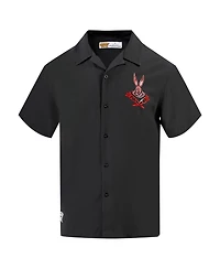 Freeze Max Men's Looney Tunes Bugs Bunny Melted Skeleton Button-Up Shirt