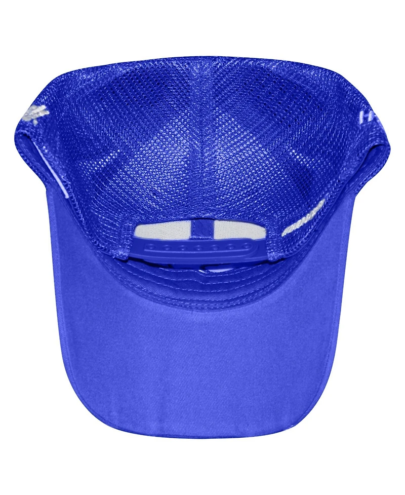 Checkered Flag Sports Big Boys and Girls Blue Kyle Larson HendrickCars.com Flame Trucker Adjustable Hat