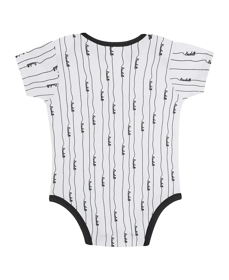Outerstuff Big Boys and Girls Gray/White Chicago White Sox 2-Pack Play Ball Bodysuit Set