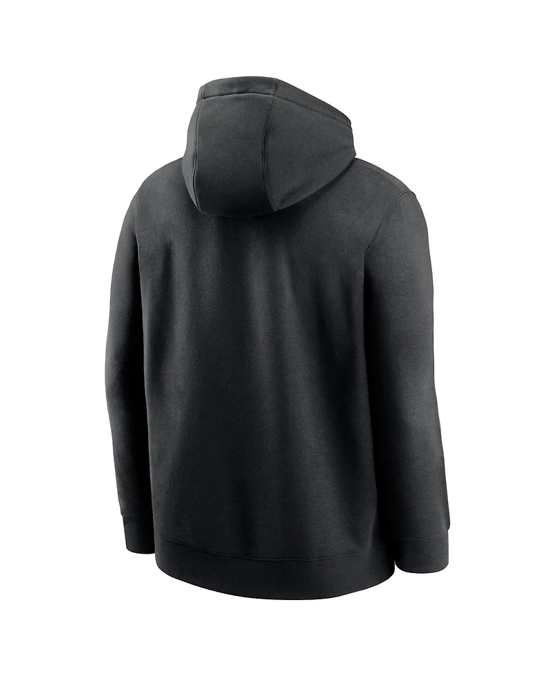 Nike Men's Black St. Louis Cardinals Club Slack Pullover Hoodie