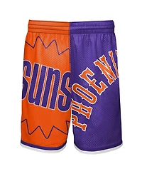 Mitchell & Ness Big Boys and Girls Orange/Purple Phoenix Suns Hardwood Classics Face 5.0 Shorts