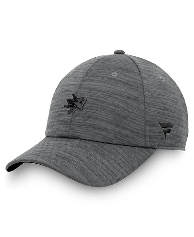 Fanatics Men's Heather Charcoal San Jose Sharks Authentic Pro Road Adjustable Hat