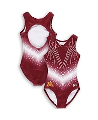 Gk Elite Big Boys and Girls Maroon Minnesota Golden Gophers Replica Leotard