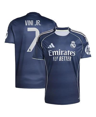 Adidas Men's Vini Jr. Blue Real Madrid 2025/26 Away Replica Player Jersey