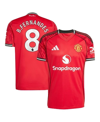 Adidas Men's Bruno Fernandes Red Manchester United Home 2025/26 Replica Player Jersey