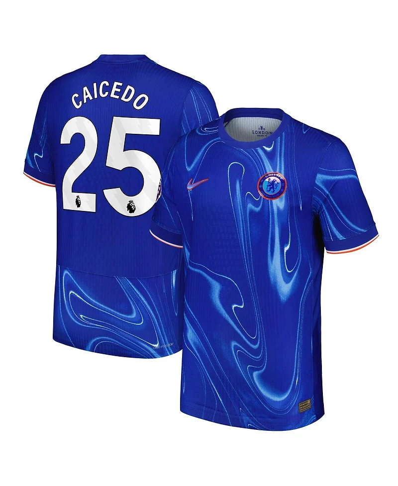 Nike Men's Moises Caicedo Blue Chelsea 2024/25 Home Authentic player Jersey