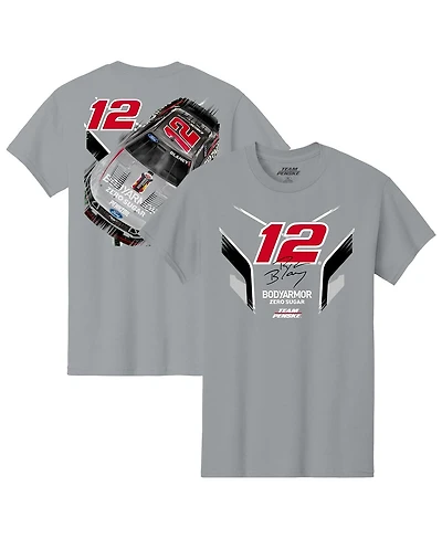 Team Penske Men's Gray Ryan Blaney Body Armor Car T-Shirt