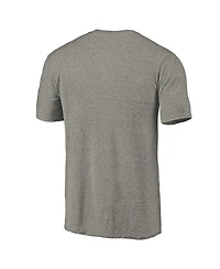 Fanatics Mto Label Men's Ash Milwaukee Brewers Cooperstown Collection Forbes Tri-Blend T-Shirt