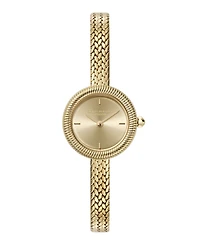 Olivia Burton Women's Finery Gold Tone Stainless Steel Mesh Bracelet Watch, 20mm