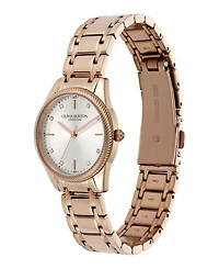 Olivia Burton Women's Egerton Rose Gold Tone Stainless Steel Bracelet Watch, 28mm