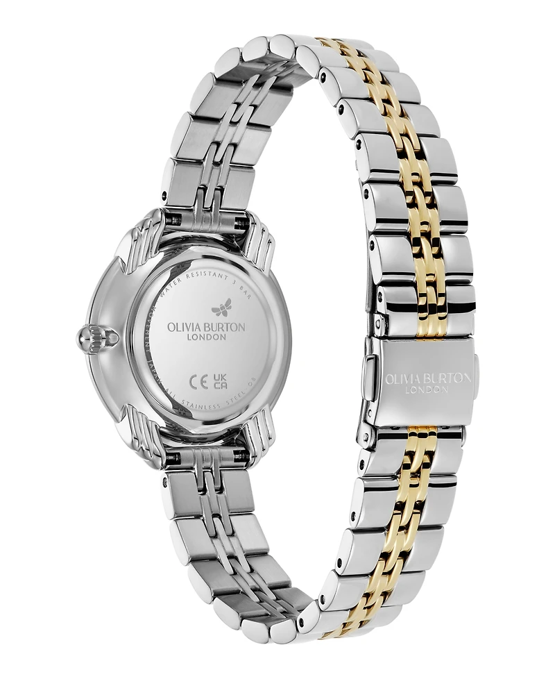 Olivia Burton Women's Art Deco 2.0 Two Tone Stainless Steel Bracelet Watch, 30mm