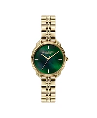 Olivia Burton Women's Art Deco 2.0 Gold Tone Stainless Steel Bracelet Watch, 30mm