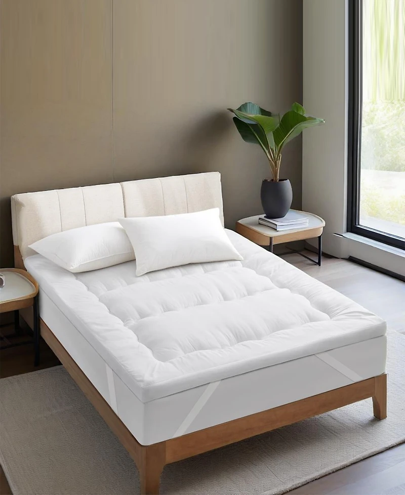 Unikome Wave Quilted Mattress Topper, King