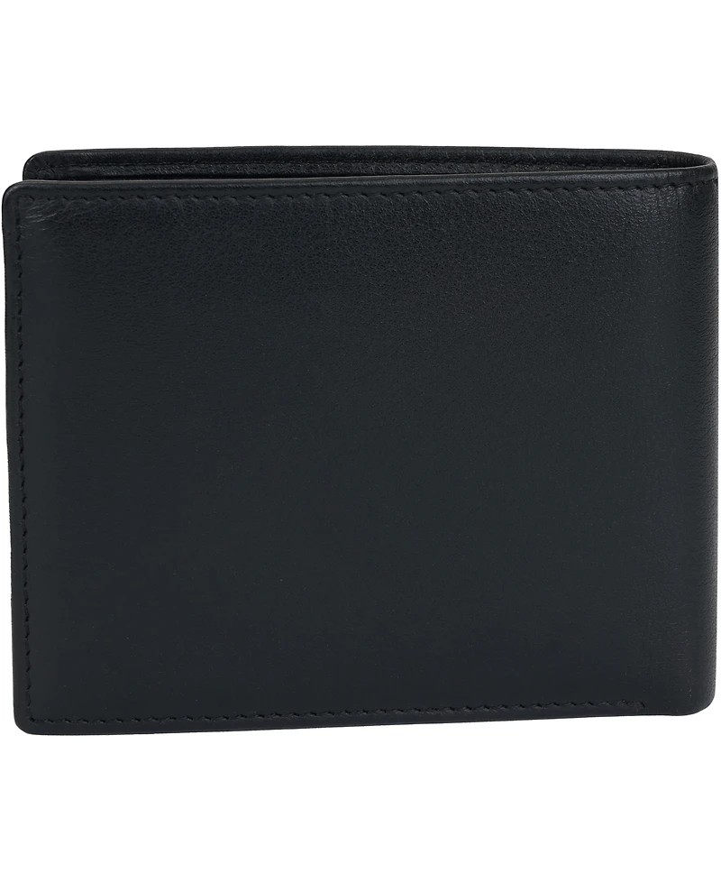 Mancini Men's Sonoma Rfid Secure Center Wing Wallet