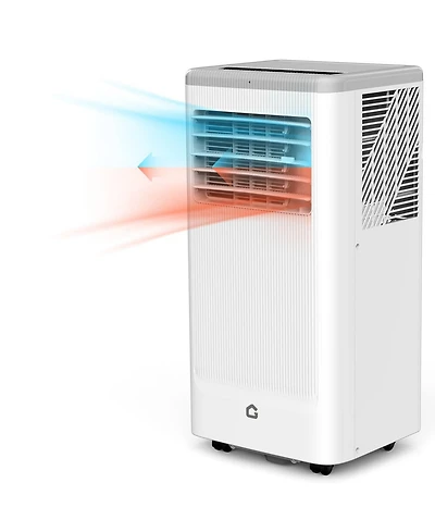 10,000 Btu Portable Ac with Heater, 3-in-1 Cooling, Fan & Dehumidifier for Room Up to 350 Sq.Ft