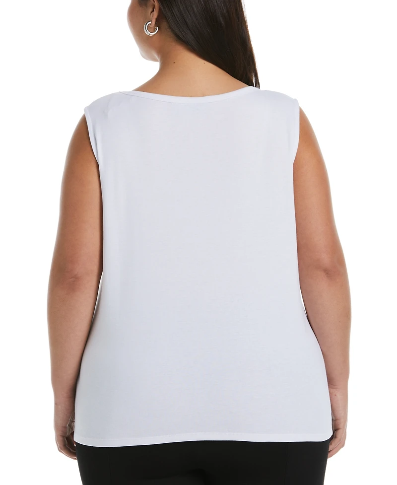 Rafaella Plus Crew Neck Tank Top