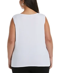 Rafaella Plus Crew Neck Tank Top