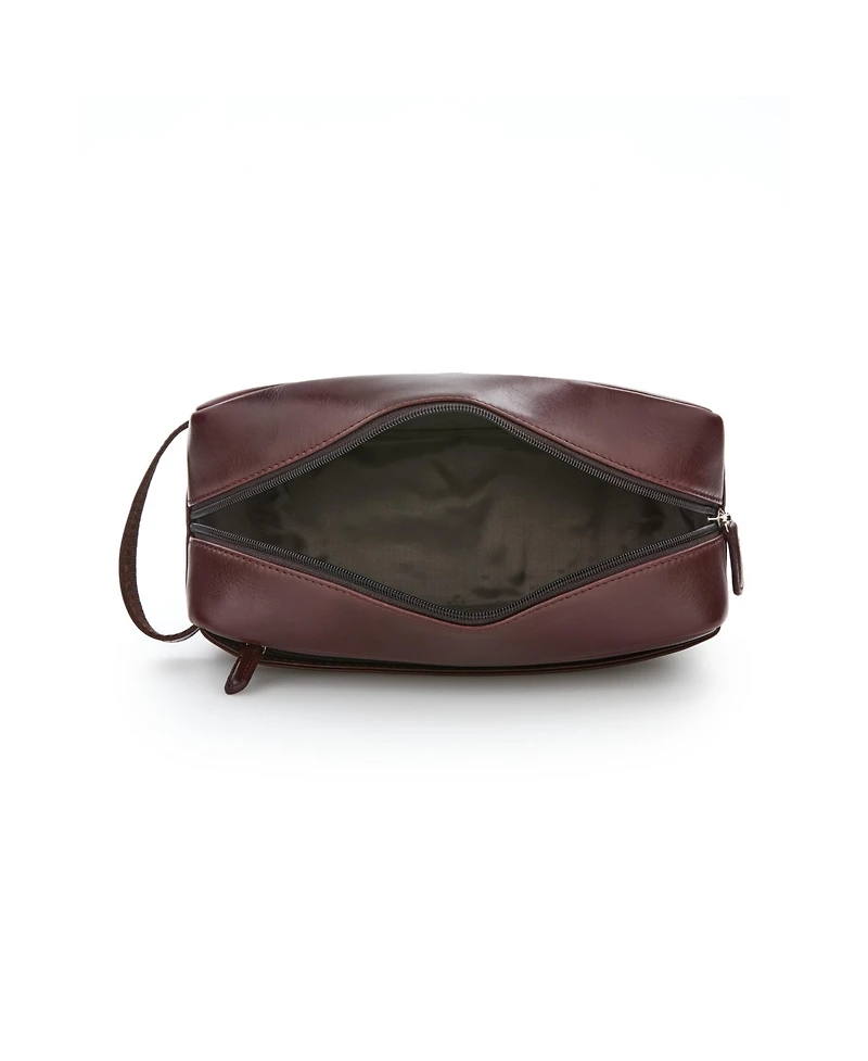 Perry Ellis Portfolio Men's Leather Travel Kit