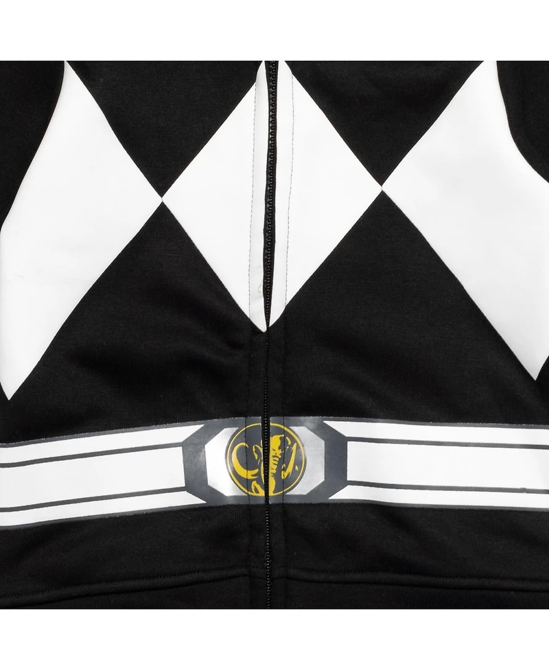 Power Rangers Blue Ranger Red Black Fleece Zip Up Hoodie Toddler| Child Boys