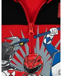 Power Rangers Little Boys Fleece Half Zip Pullover Hoodie