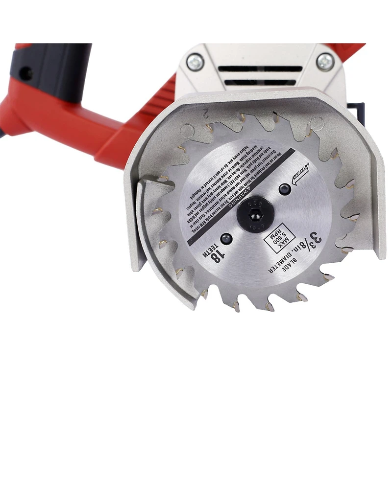 Blade Toe-Kick Saw Three 3-3/8 in. Blades, Flush Cutting Saw, Special Circular Saw for Removing Subfloor or Tiles, Masonr