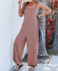 Cupshe Women's Chic Sleeveless Wide-Leg Jumpsuit