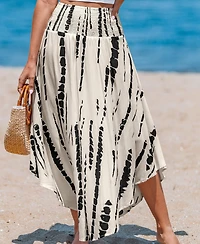 Cupshe Women's Wander Free Abstract Maxi Skirt