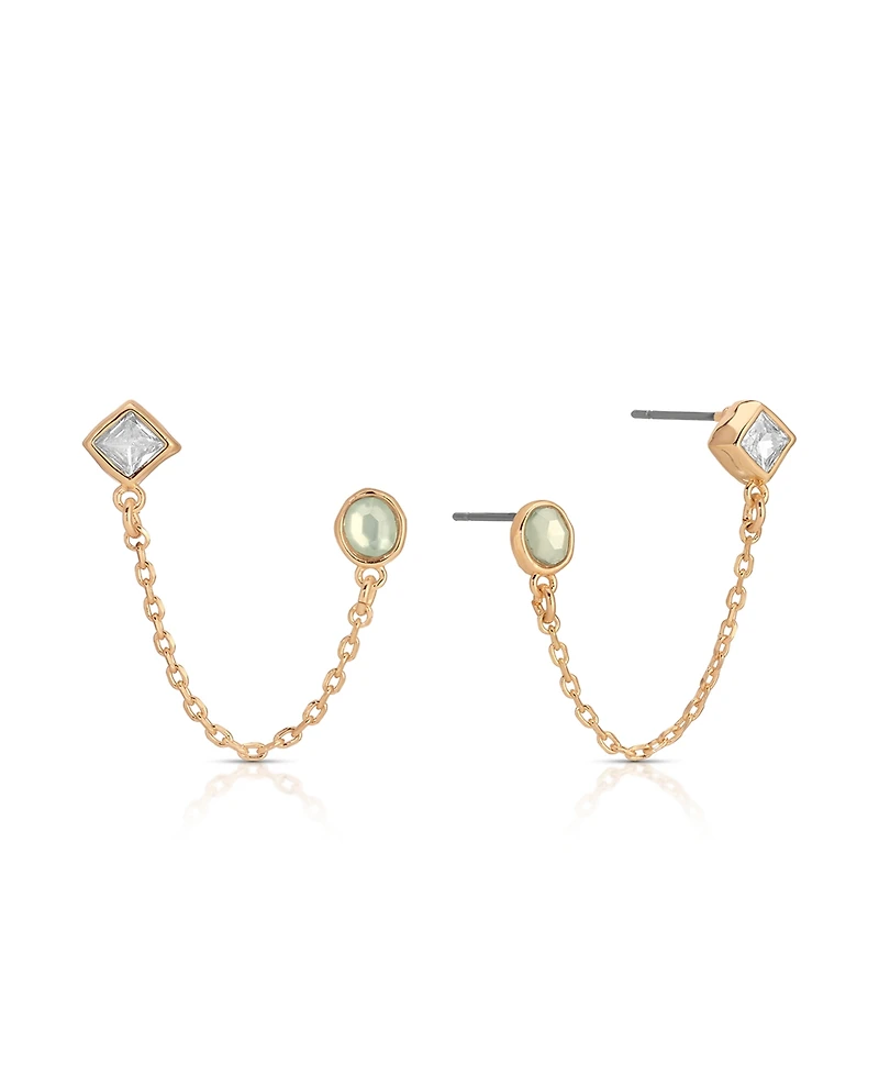 Ettika Double Piercing Tidal Earrings