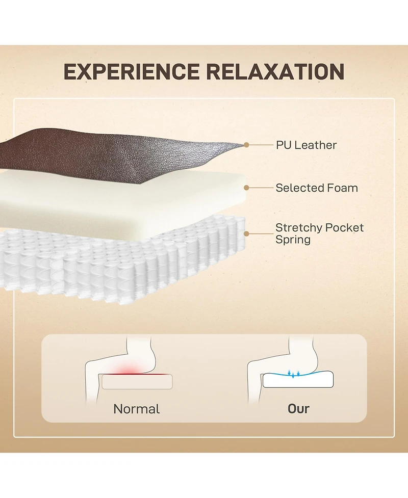 Homcom Lift Recliner Chair, Power Sofa with Massage and Heat,