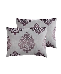 Hallmart Collectibles Morado Damask 9-Pc. Comforter Set, California King